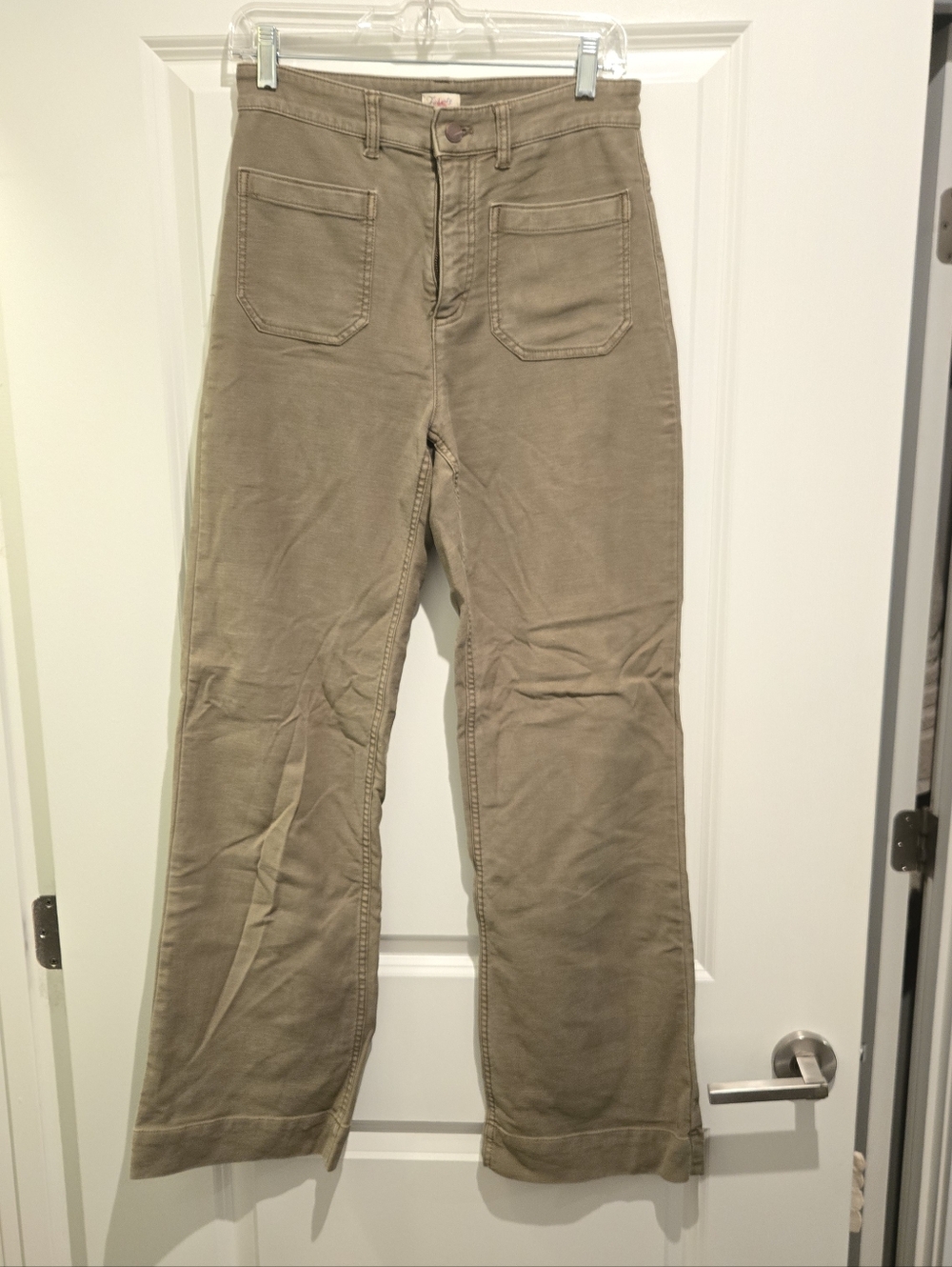 Faherty Stretch Terry Patch Pocket Pant - Island Olive
